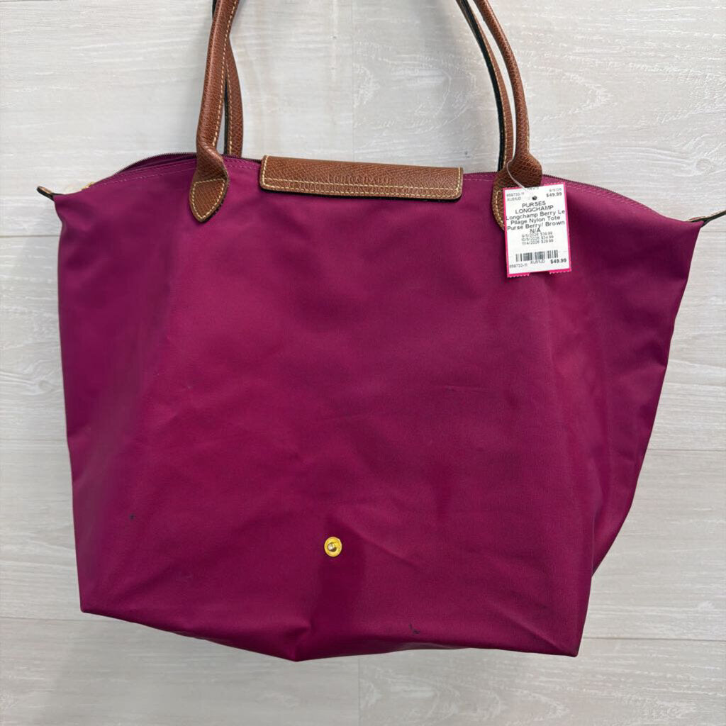 Longchamp Berry Le Pilage Nylon Tote Purse