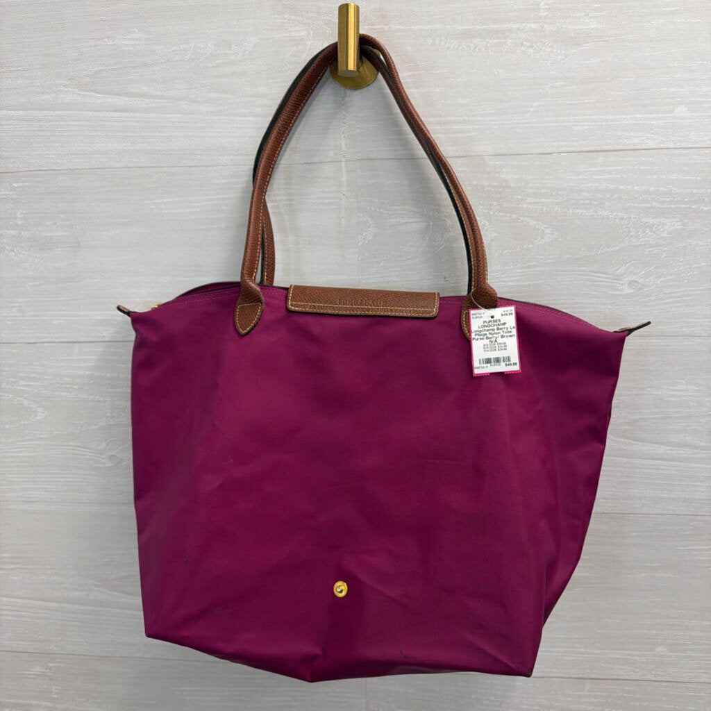 Longchamp Berry Le Pilage Nylon Tote Purse