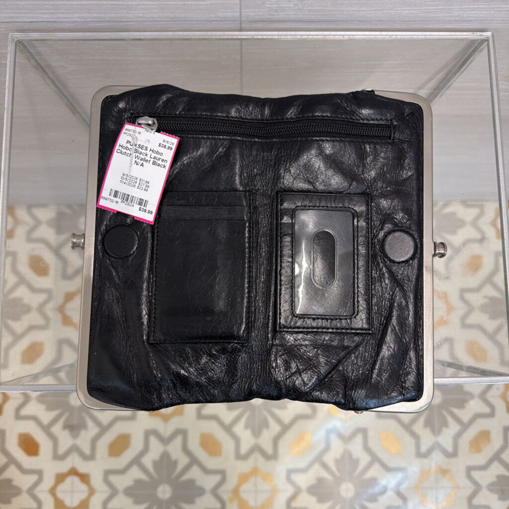 Hobo Black Lauren Clutch Wallet