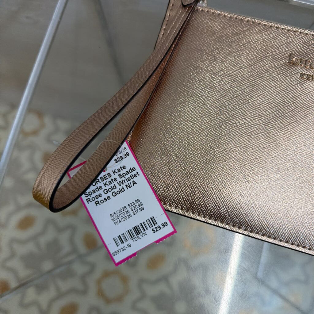 Kate Spade Rose Gold Wristlet