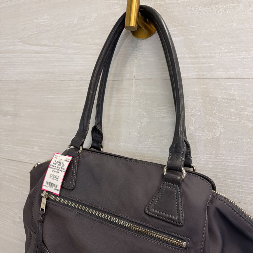 MZ Wallace Grey Nylon Markham Tote Purse