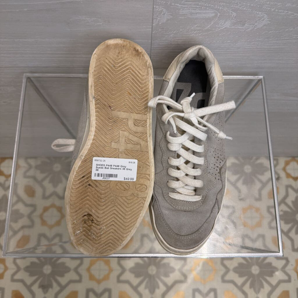 P448 Grey Suede Bali Sneakers 36