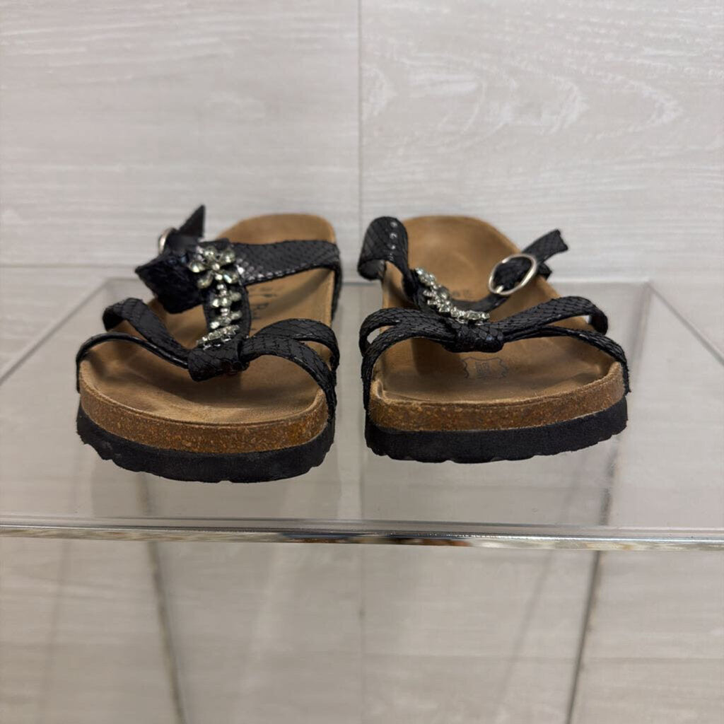 Betula Birkenstock Black Tango Slide Sandals 39