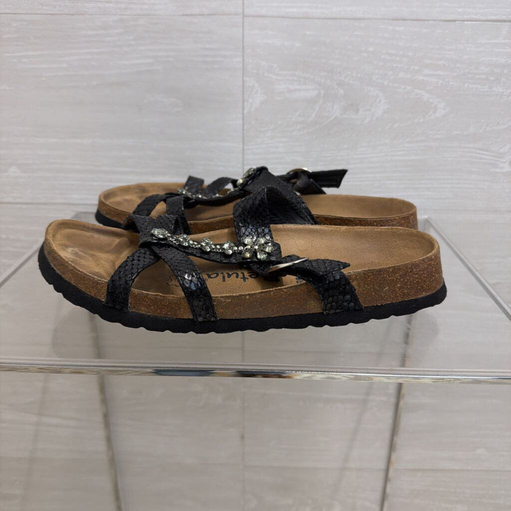 Betula Birkenstock Black Tango Slide Sandals 39