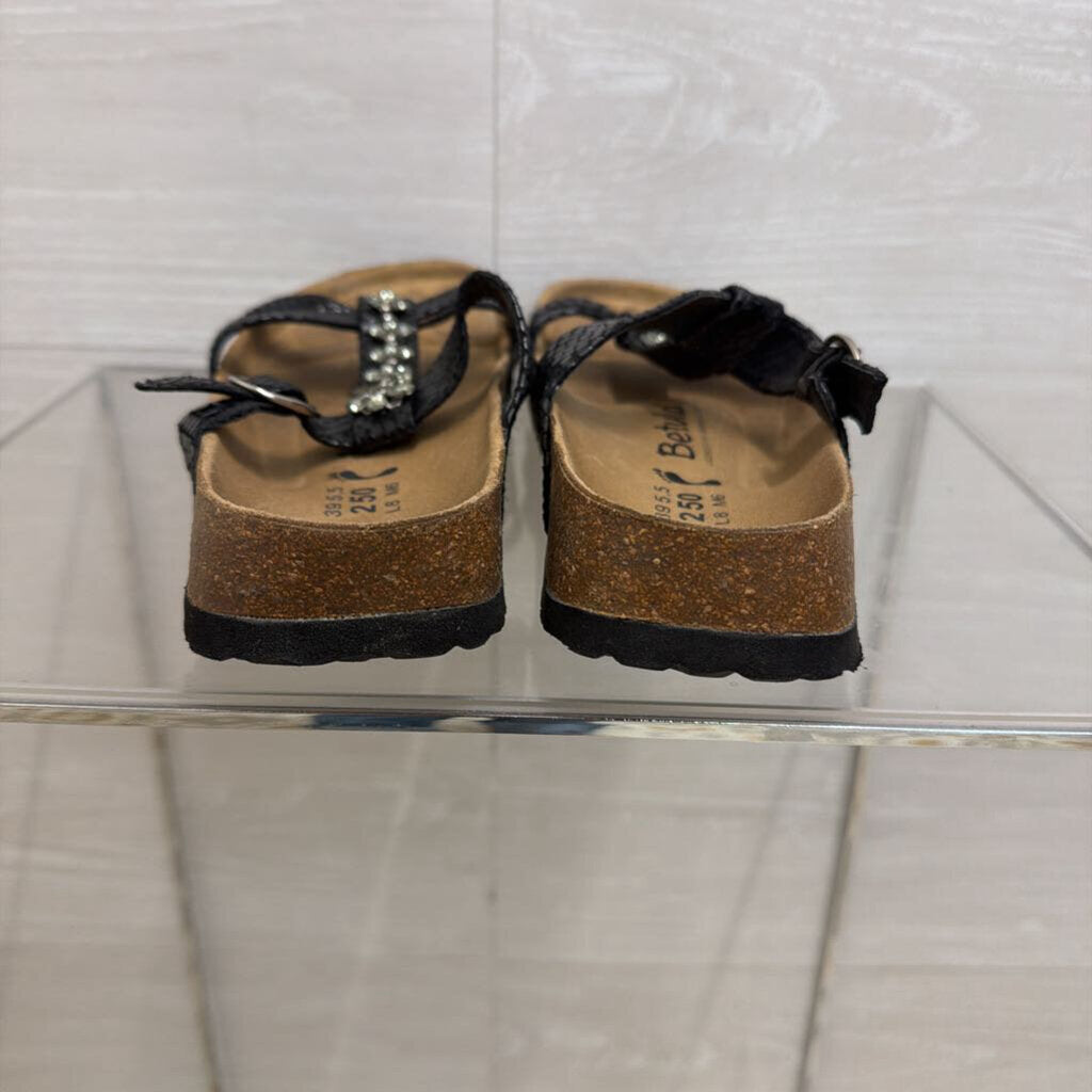 Betula Birkenstock Black Tango Slide Sandals 39