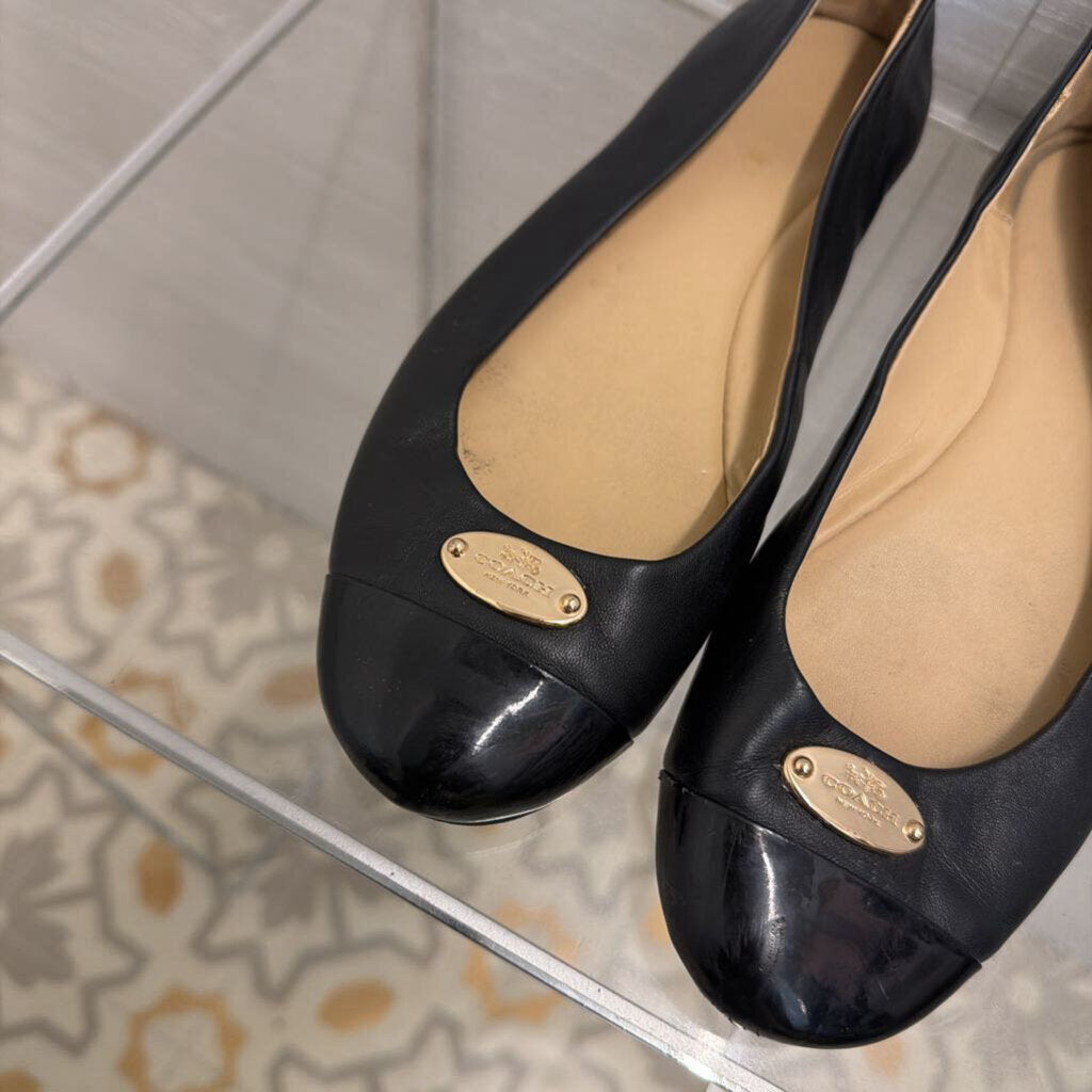 Coach Black Ashley Ballet Flats 6