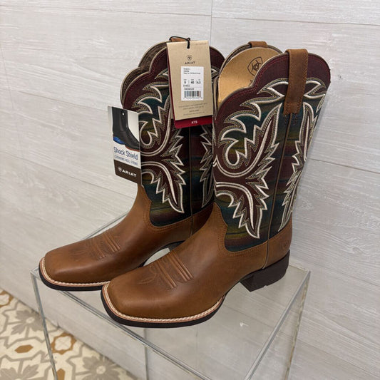 Ariat Brown Lonestar Western Boots 9