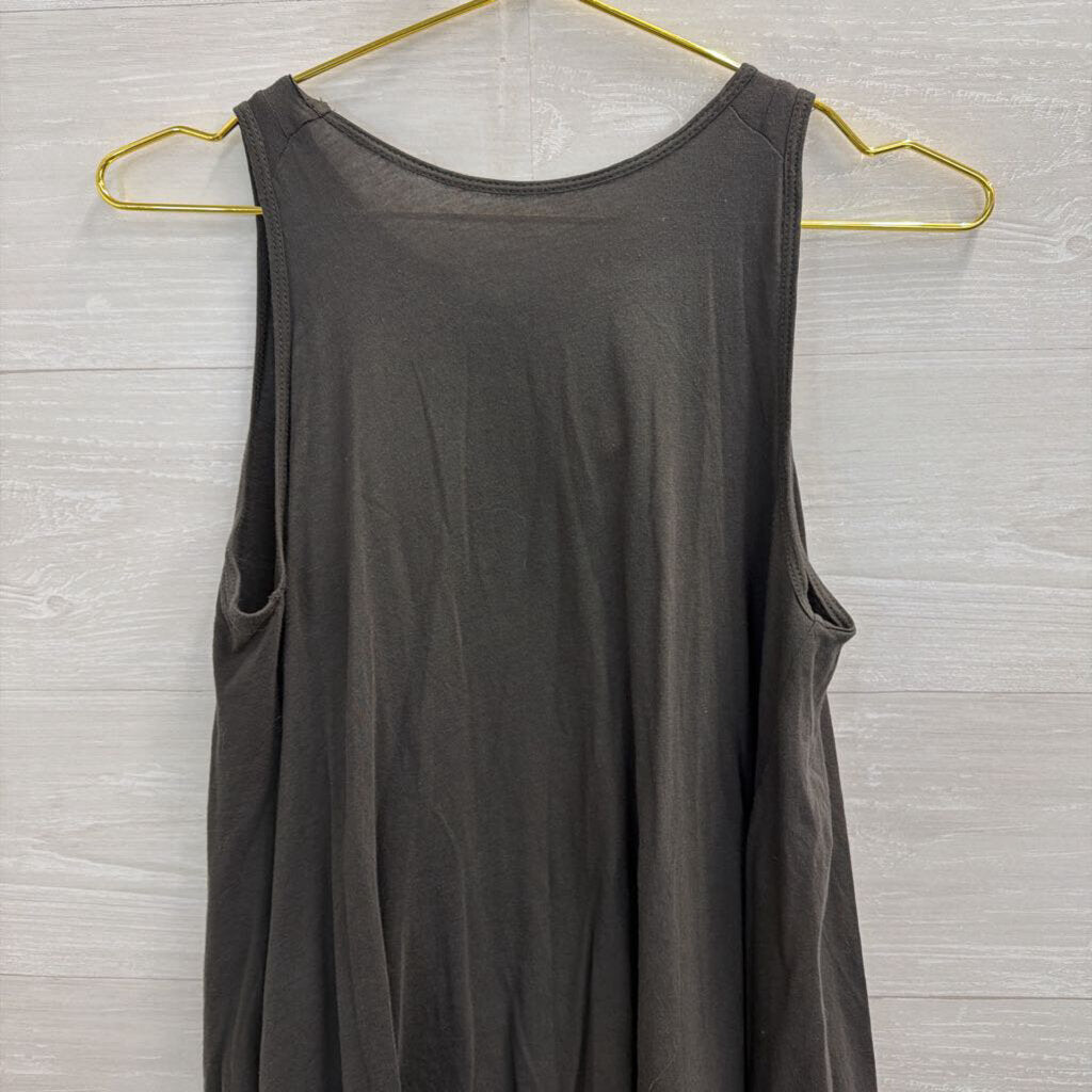 Comune Grey Tie Back Tank Top Extra Small