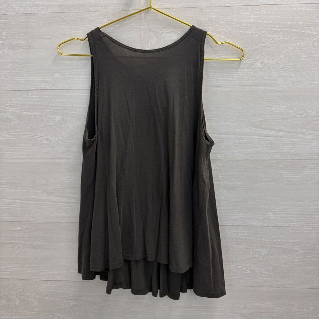 Comune Grey Tie Back Tank Top Extra Small