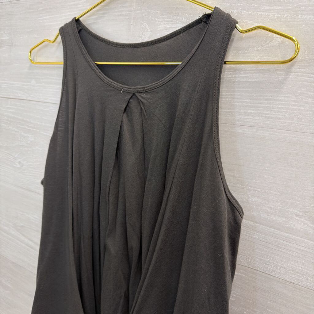 Comune Grey Tie Back Tank Top Extra Small