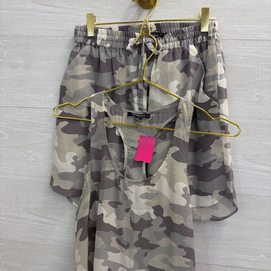Acrobat Grey Camo Print Tank/ Skirt Set Small