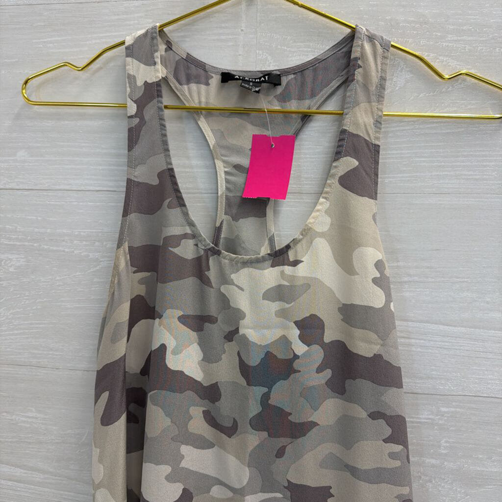 Acrobat Grey Camo Print Tank/ Skirt Set Small