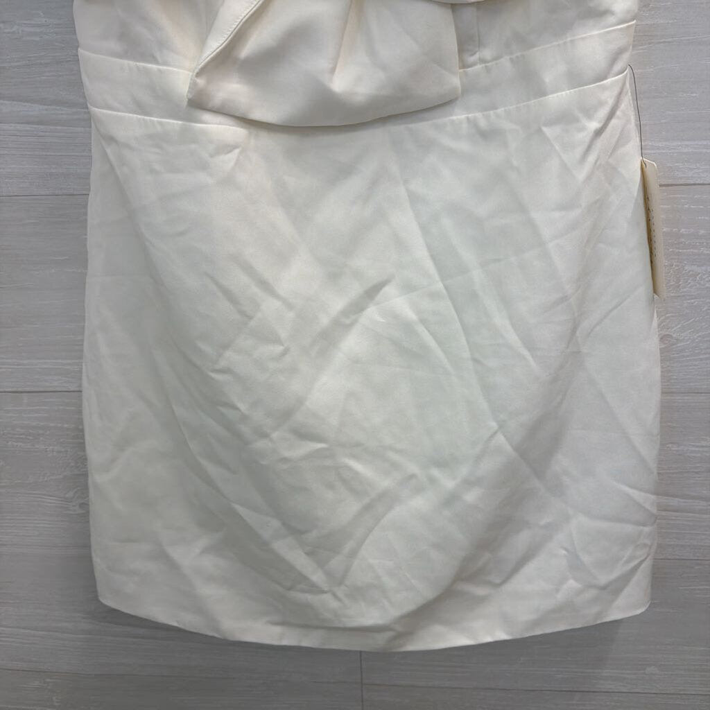 American Threads White One Shoulder Dress Extra Large