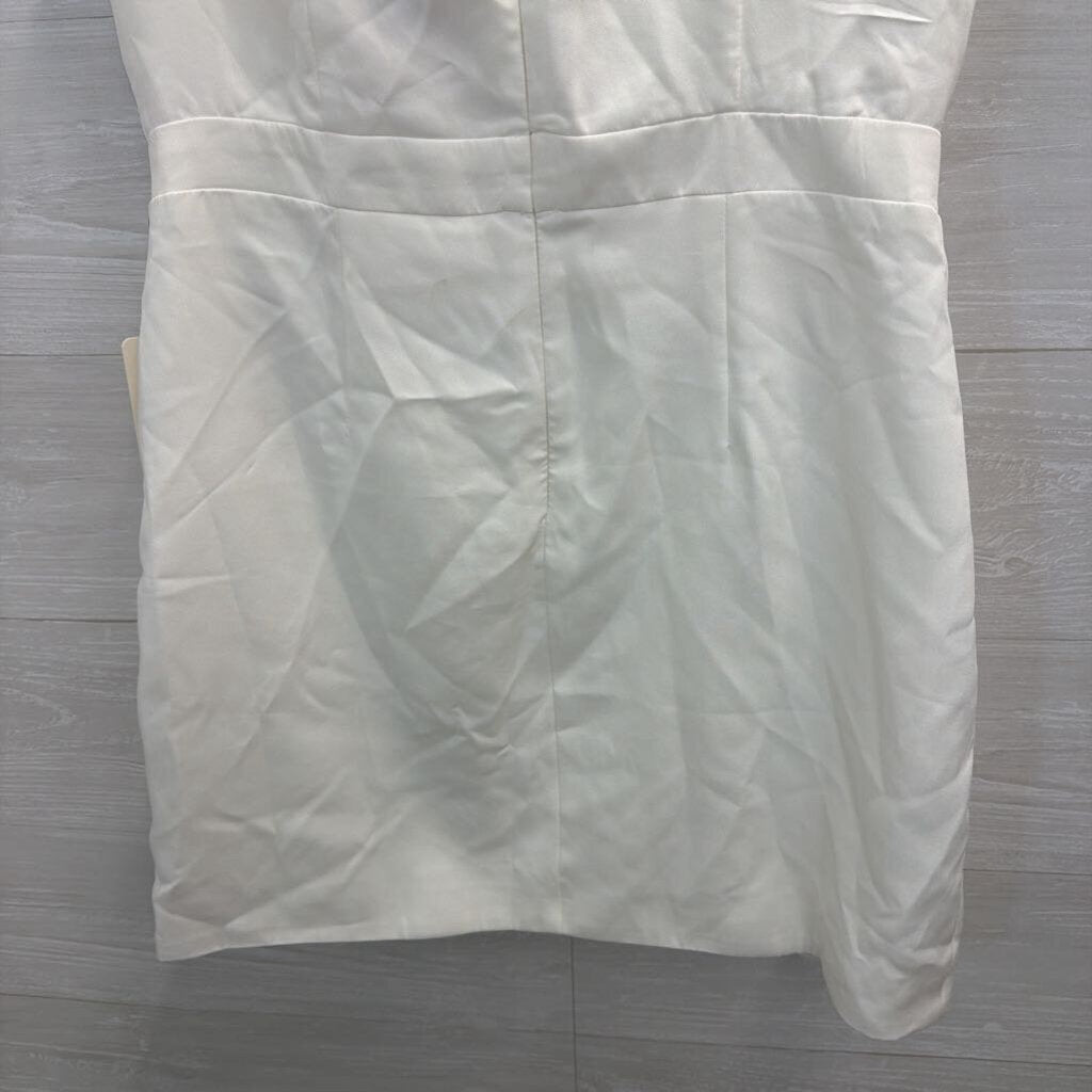 American Threads White One Shoulder Dress Extra Large