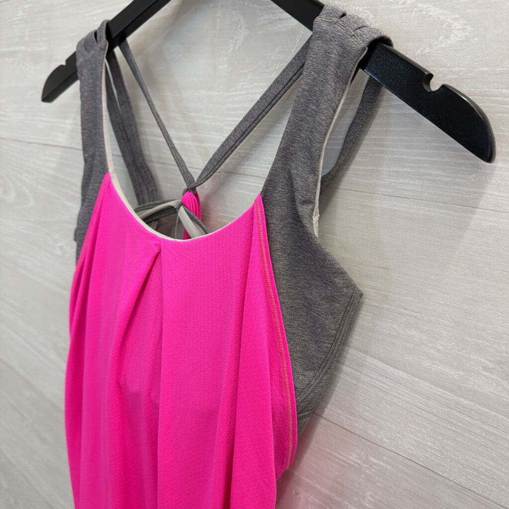 Lululemon Grey/ Pink Layered Tank Top 8
