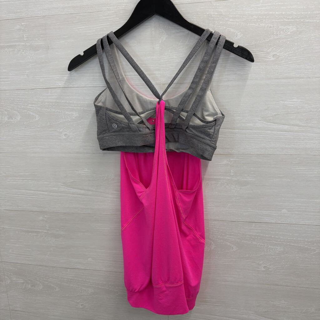 Lululemon Grey/ Pink Layered Tank Top 8