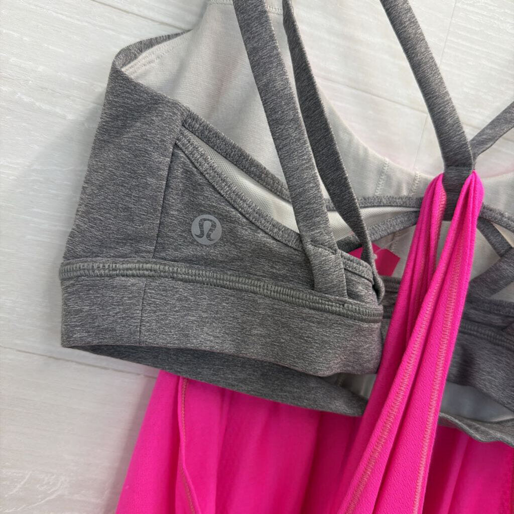 Lululemon Grey/ Pink Layered Tank Top 8