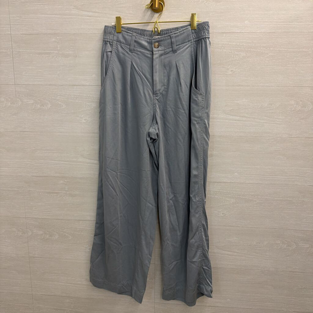 Madewell Blue Wide Leg Trouser Pants 6 Petite