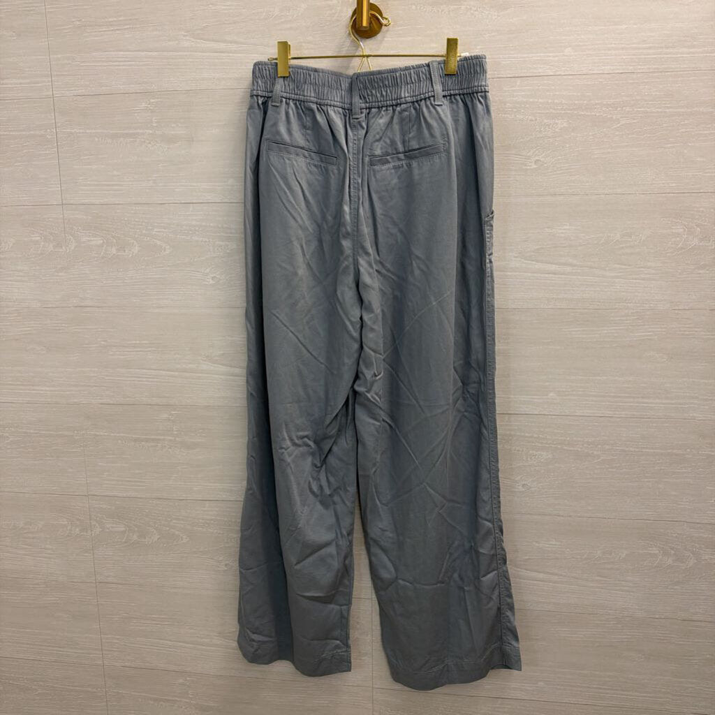 Madewell Blue Wide Leg Trouser Pants 6 Petite
