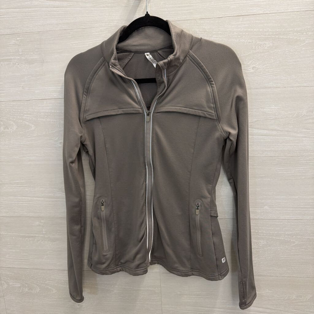 Fabletics Grey Zip Up Jacket Small