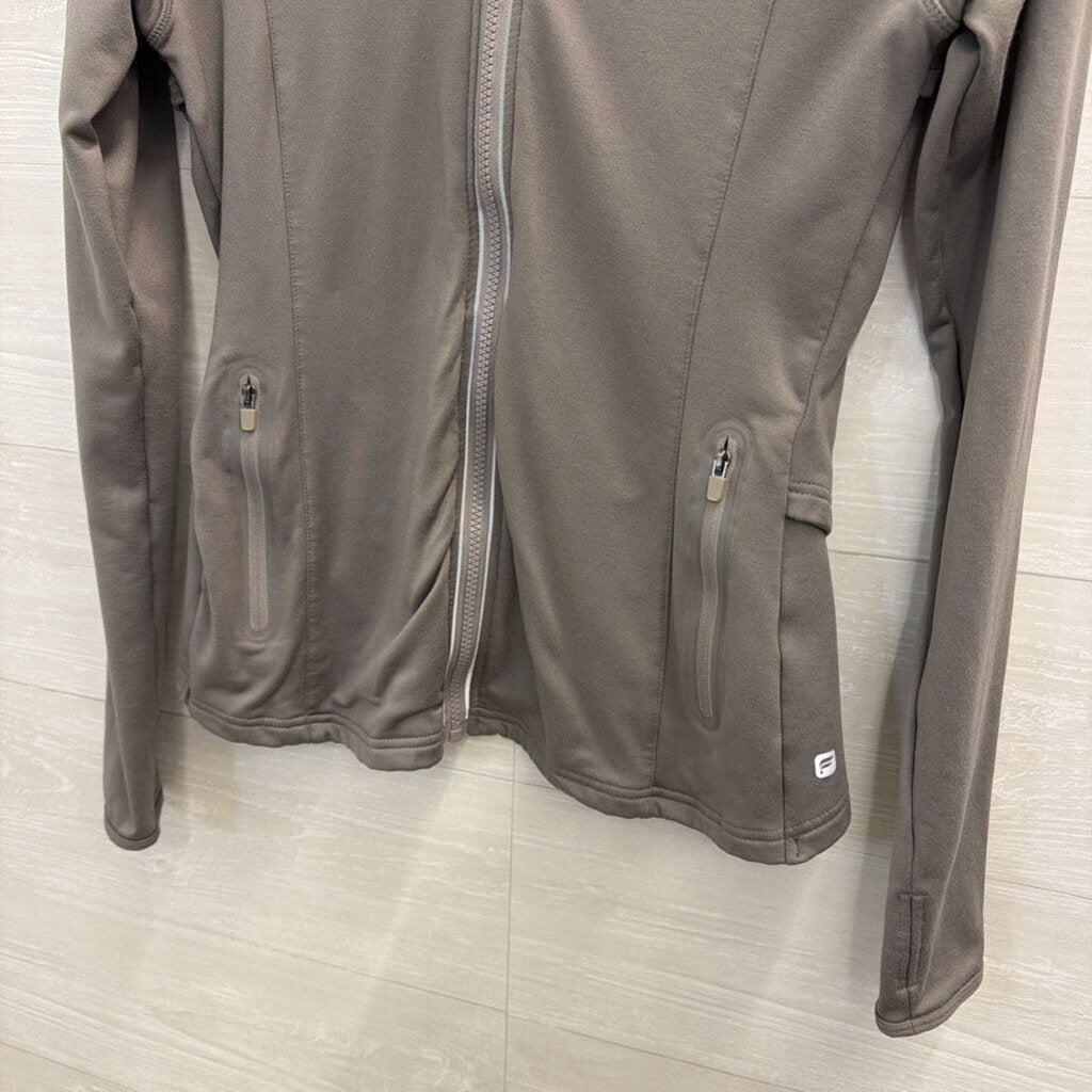 Fabletics Grey Zip Up Jacket Small