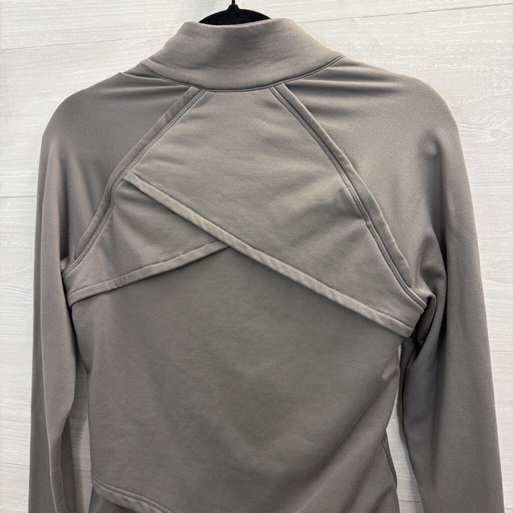 Fabletics Grey Zip Up Jacket Small