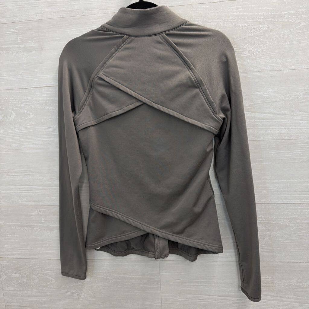 Fabletics Grey Zip Up Jacket Small
