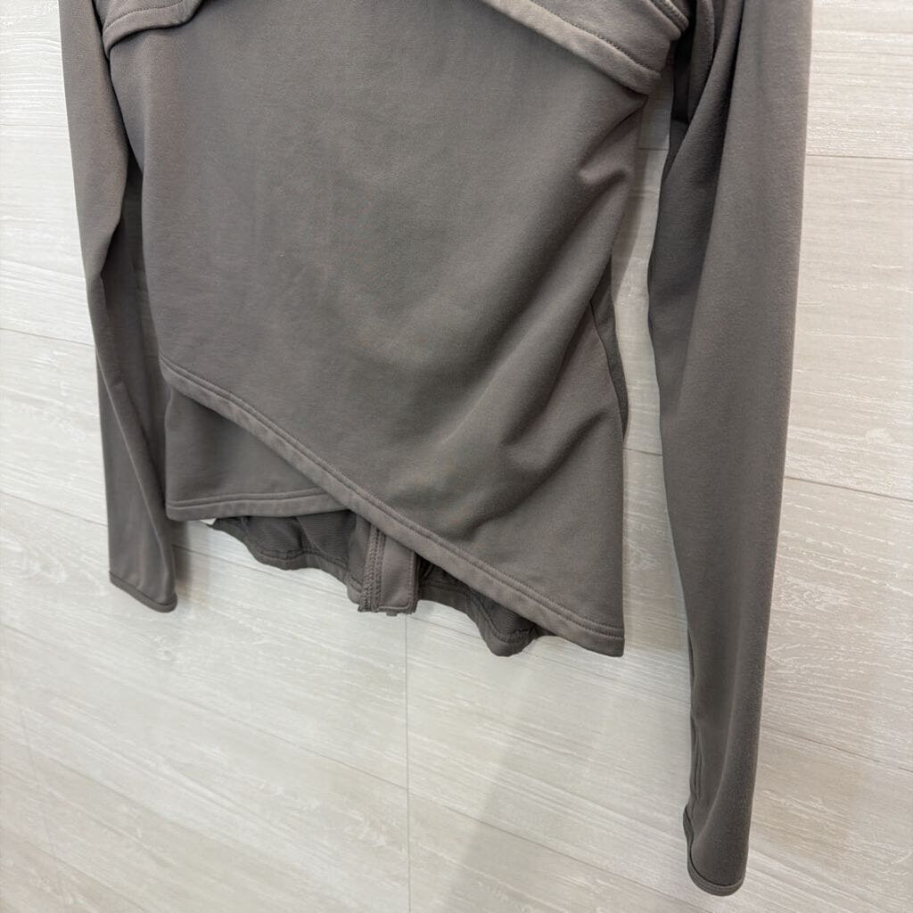 Fabletics Grey Zip Up Jacket Small