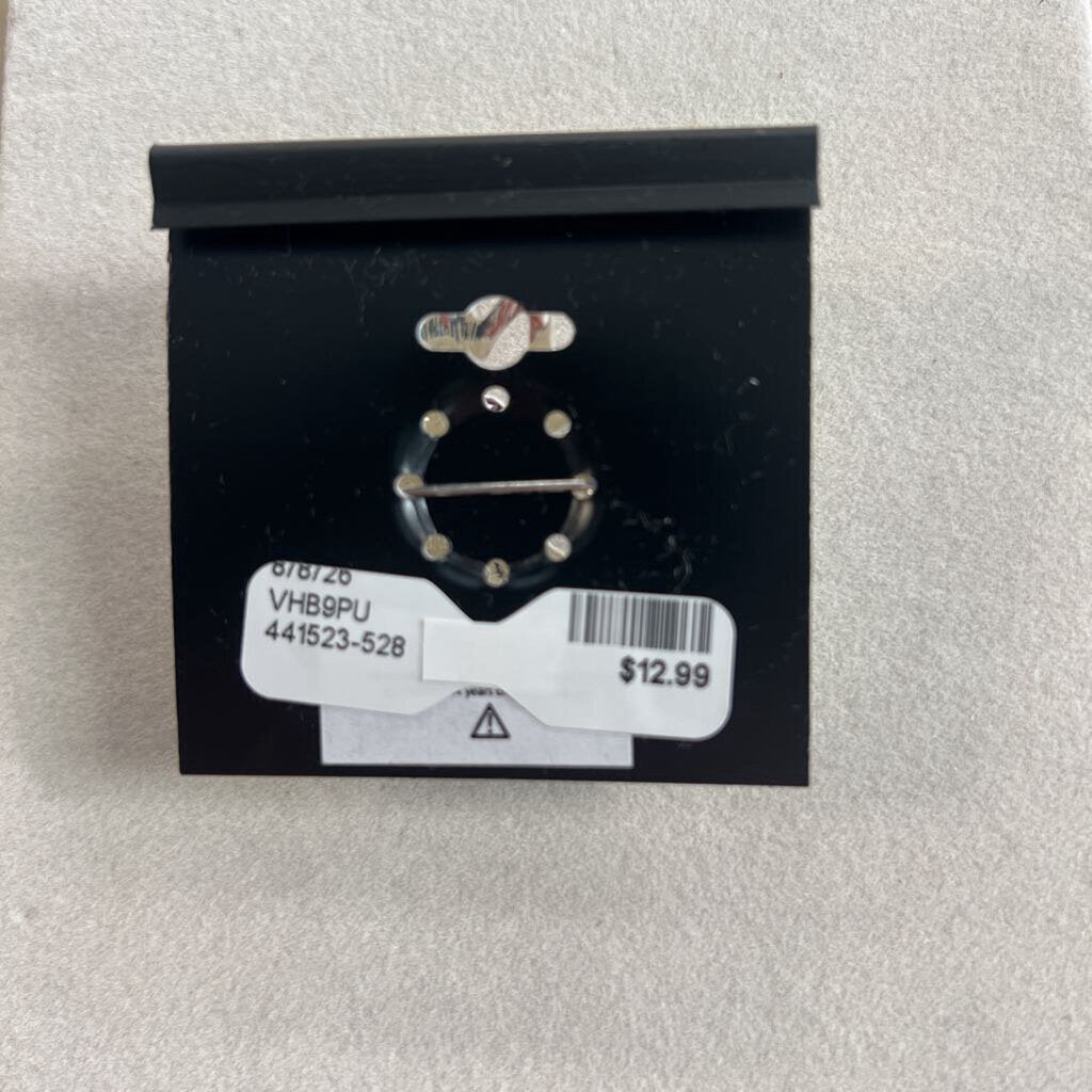 Napier Silver/ Purple Brooch
