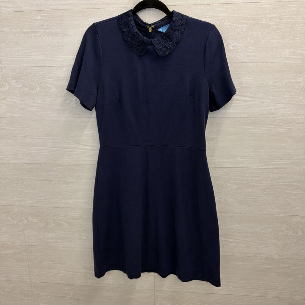 Draper James Navy Short Sleeve Dress Medium
