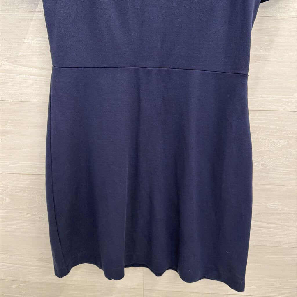 Draper James Navy Short Sleeve Dress Medium