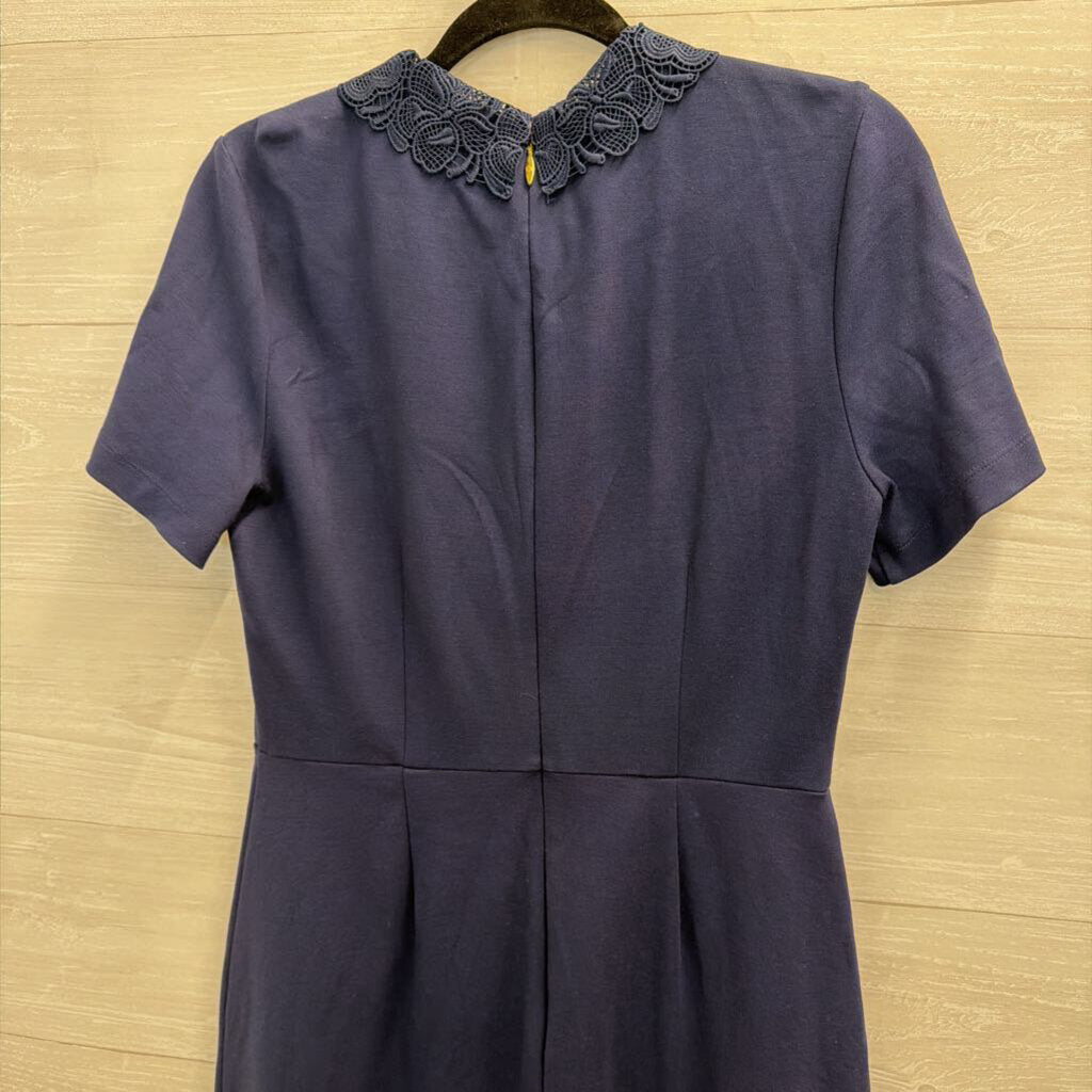 Draper James Navy Short Sleeve Dress Medium