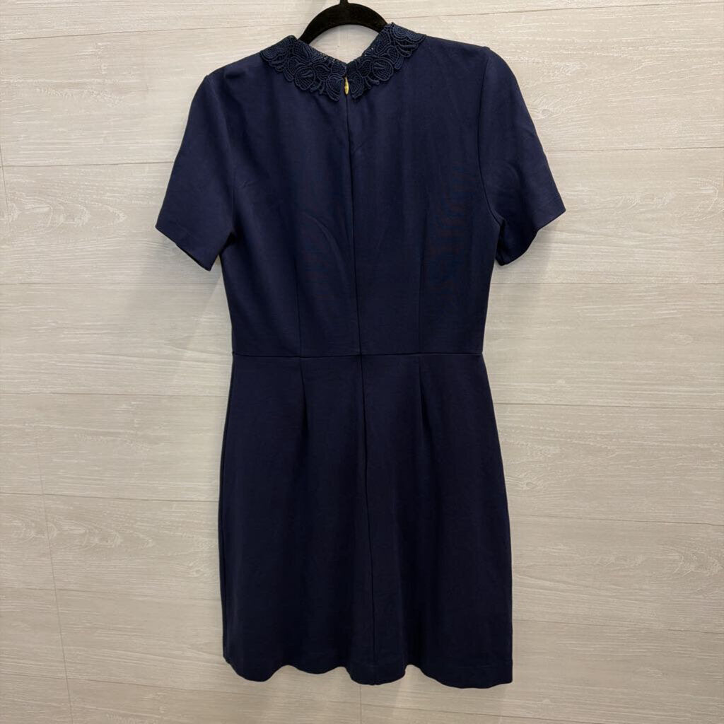 Draper James Navy Short Sleeve Dress Medium