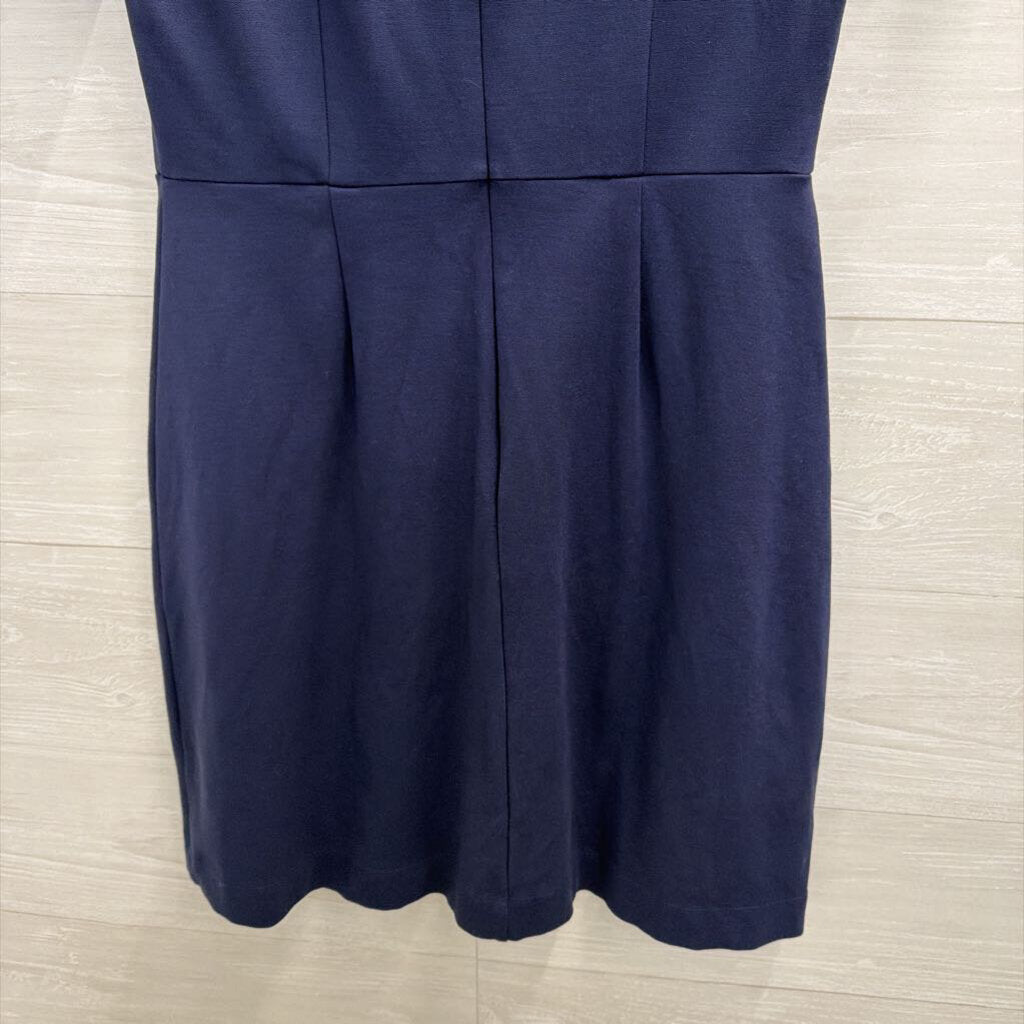 Draper James Navy Short Sleeve Dress Medium