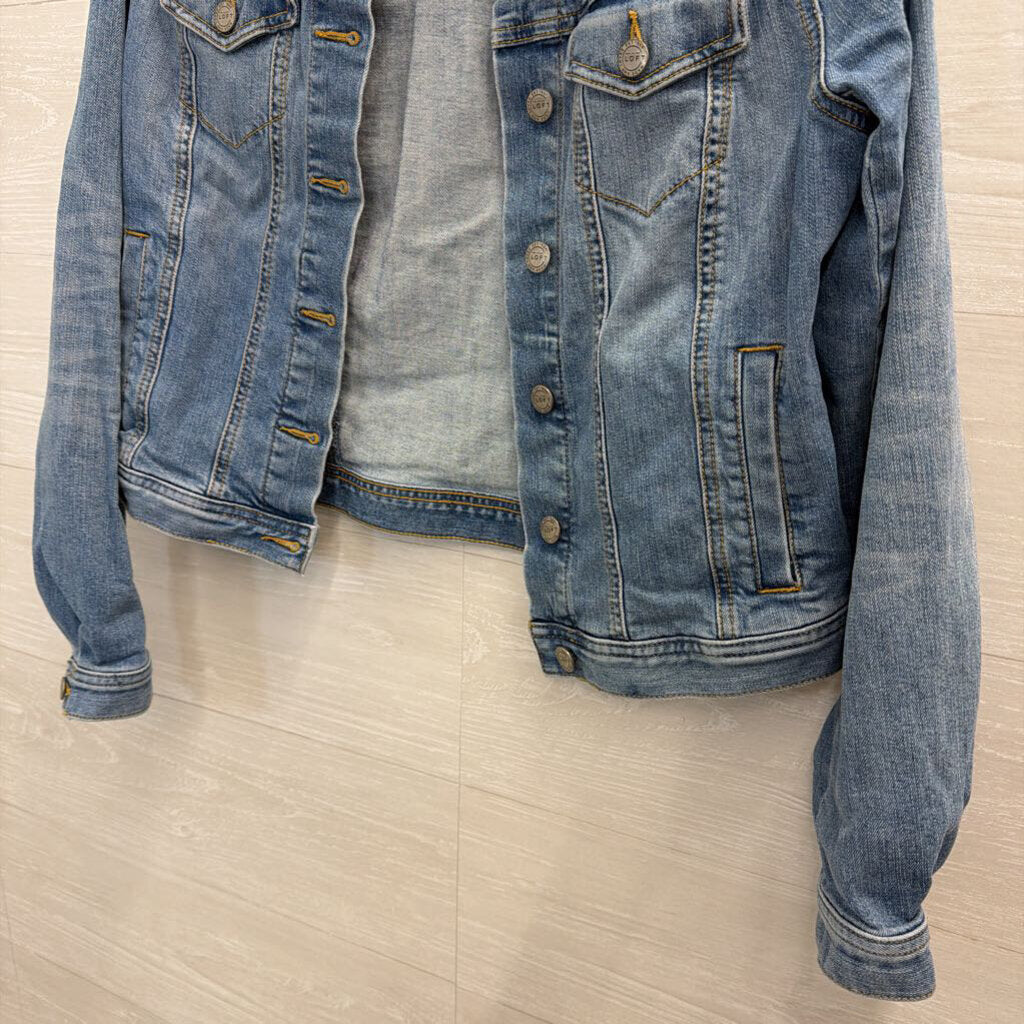 Loft Medium Wash Denim Jacket Small