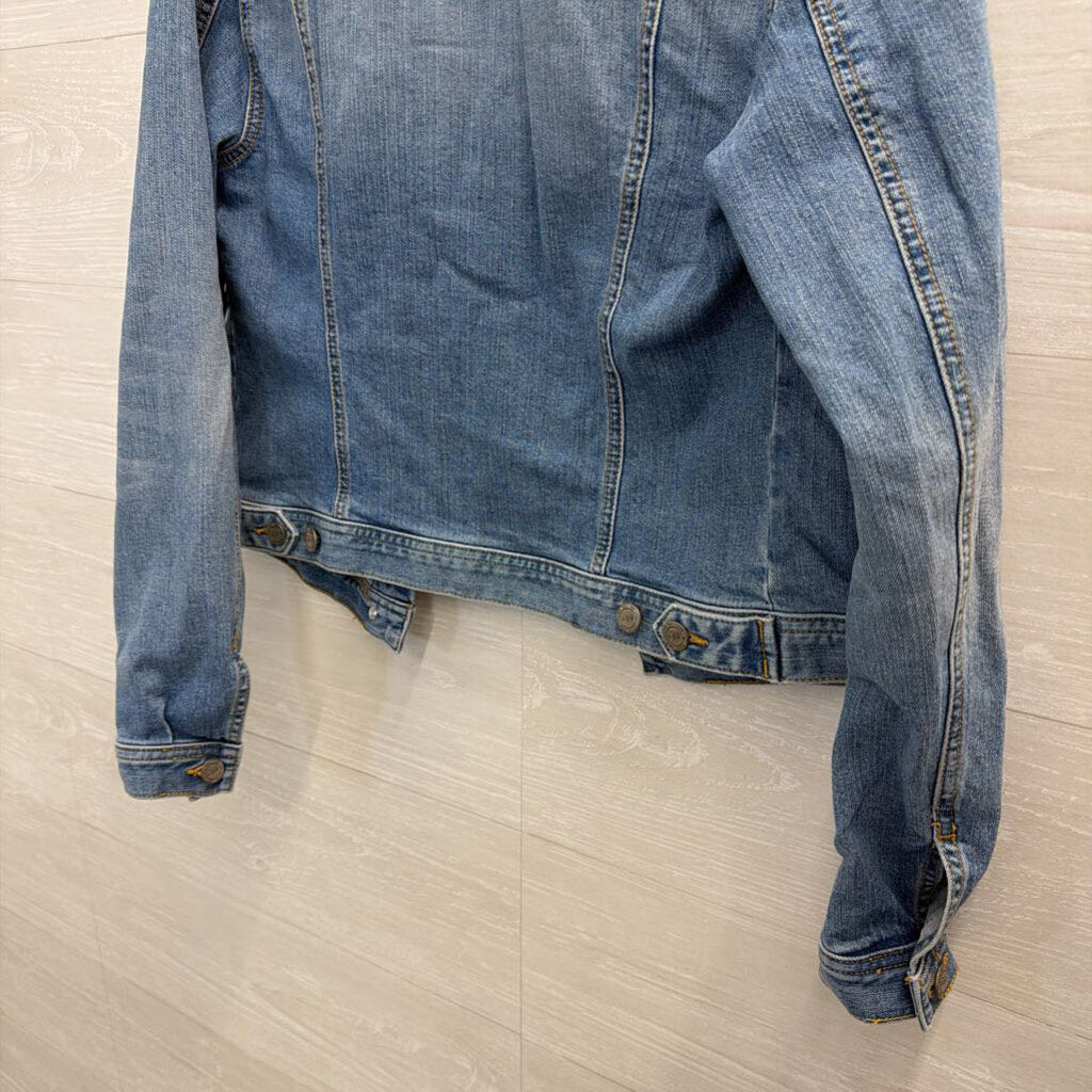 Loft Medium Wash Denim Jacket Small
