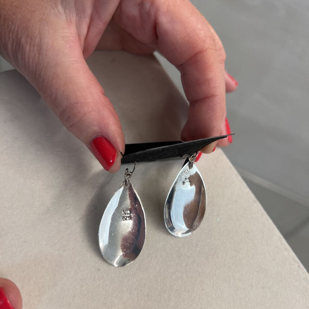 Sterling Silver Teardrop Earrings
