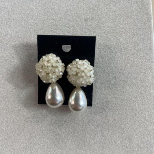 Cluster/ Pearl Drop Earrings
