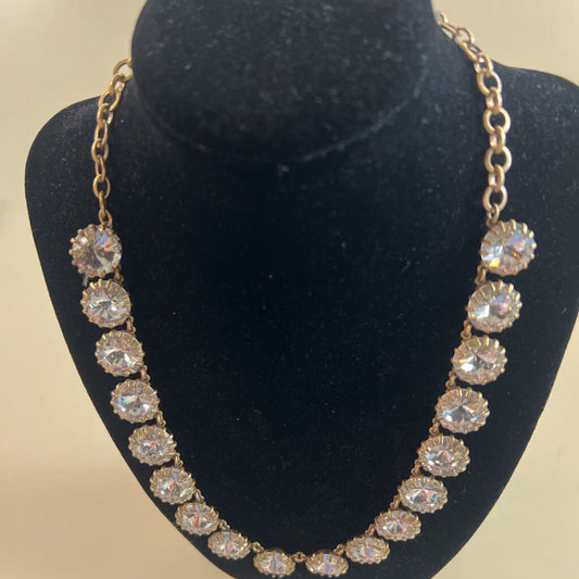 Gold/ Rhinestone Statement Necklace