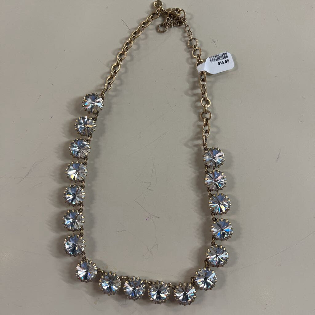 Gold/ Rhinestone Statement Necklace