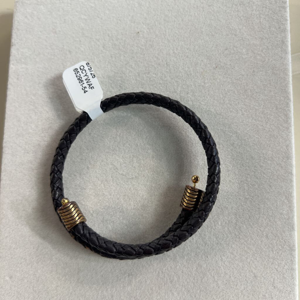 Black Woven Wrap Bracelet