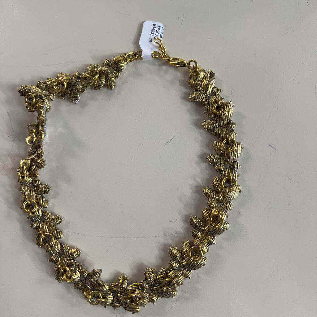 Gold/ Rhinstone Statement Necklace