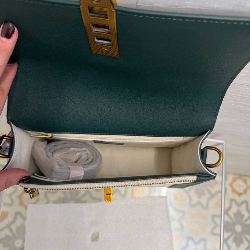 Bolvaint Green/ White Two Tone Leonie Purse
