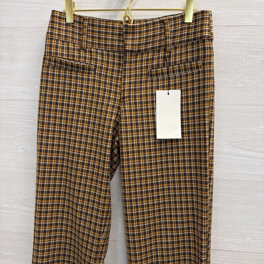 Zara Brown/ Yellow Plaid Trouser Pants Small