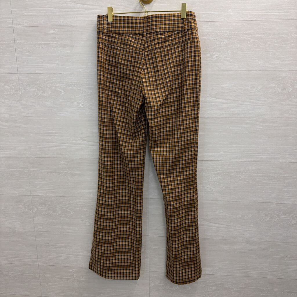 Zara Brown/ Yellow Plaid Trouser Pants Small
