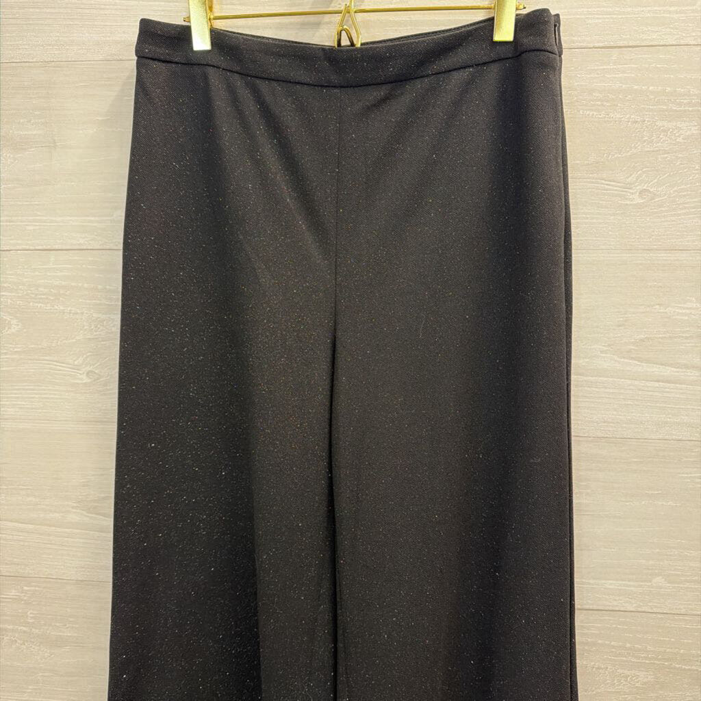 Talbots Black Shimmer Trouser Pants 8