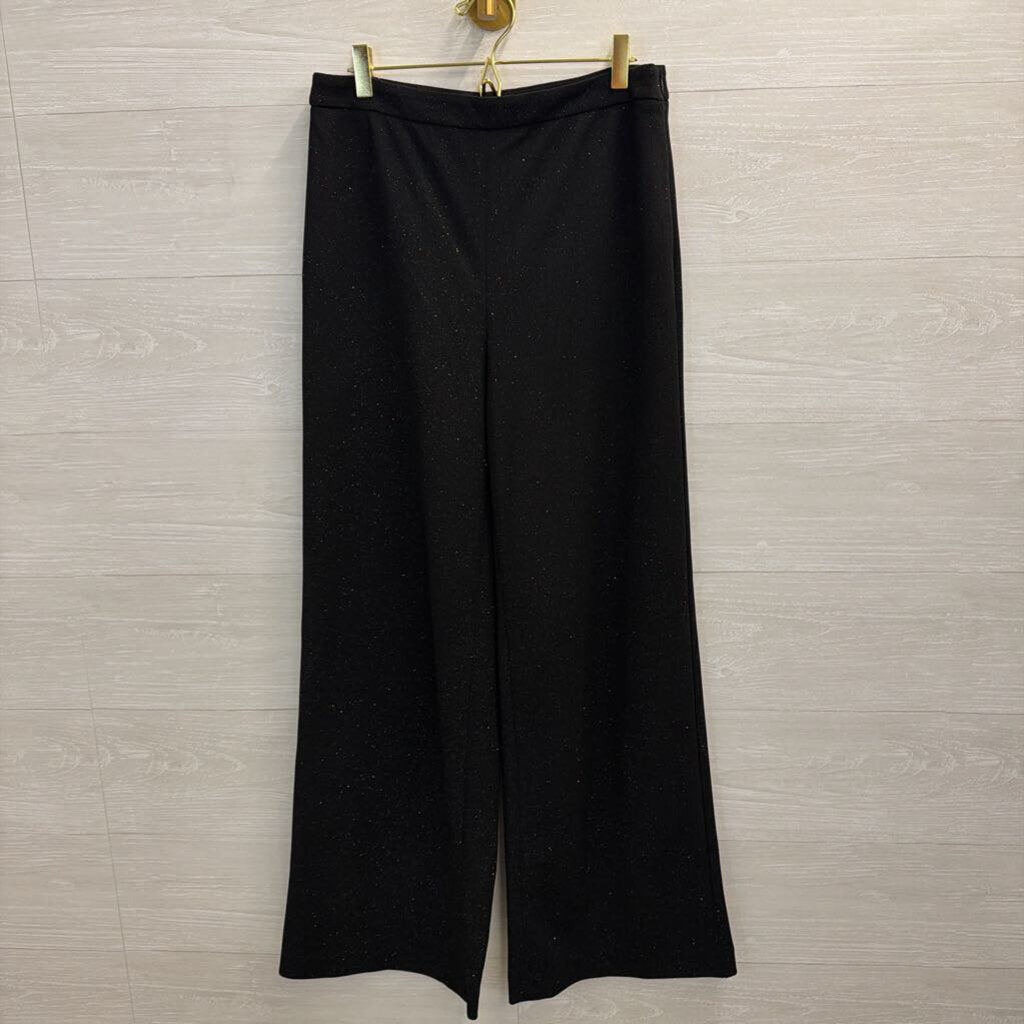 Talbots Black Shimmer Trouser Pants 8