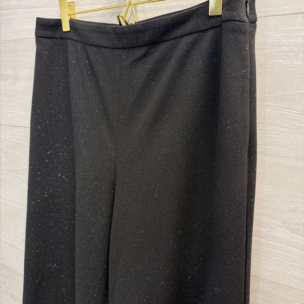 Talbots Black Shimmer Trouser Pants 8