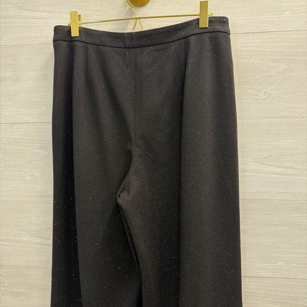 Talbots Black Shimmer Trouser Pants 8