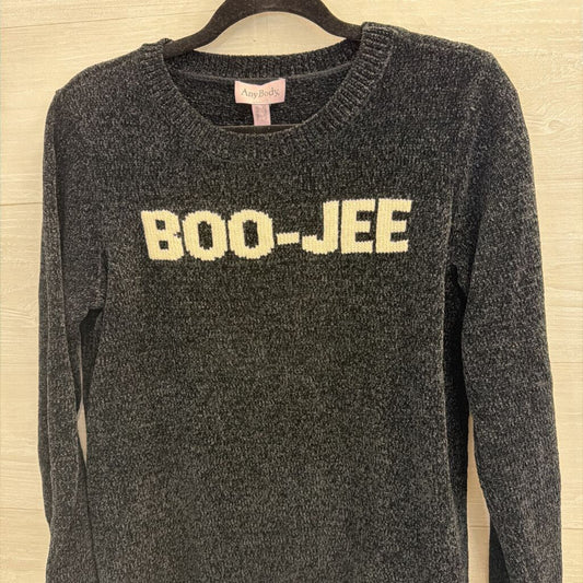 Any Body Black Soft Knit Boo-Jee Sweater Top Extra Small